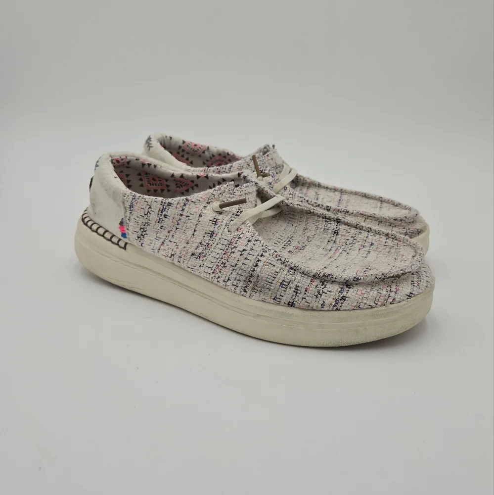 Hey Dude Wendy Rise Boho White Size 10